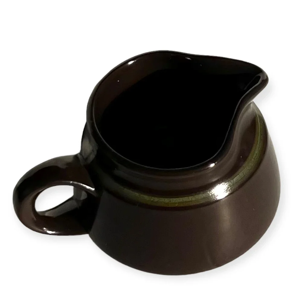 Franciscan Madeira Vintage 1960s Brown and Green Earthenware Creamer Pitcher